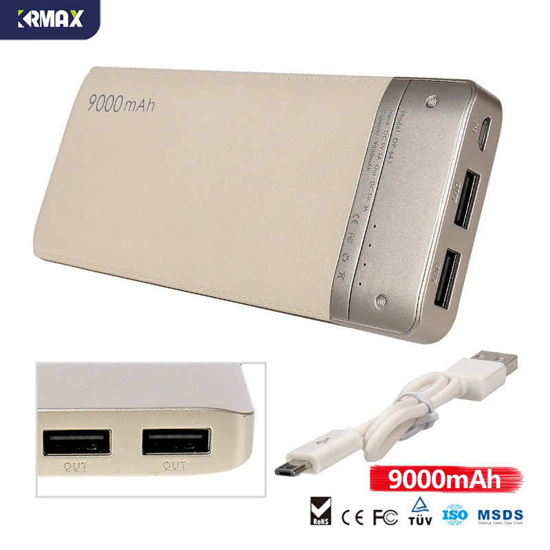 PIN Sạc Dự Phòng Krmax KRS-9000mAh